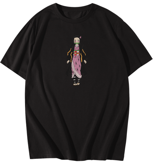 Nezuko Kamado  Embroidered Oversize T-Shirt