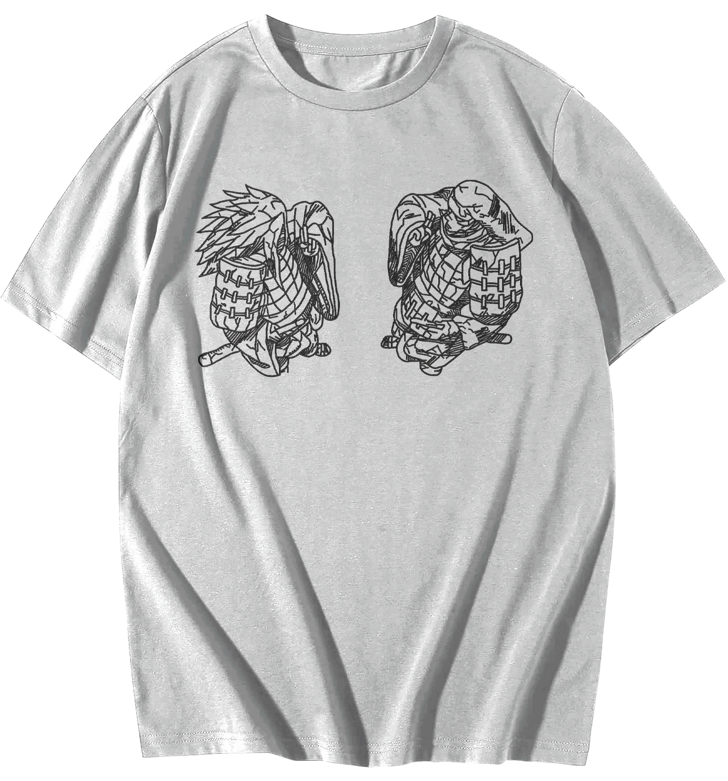 Madara Vs Hashirama Embroidered Oversize T-Shirt