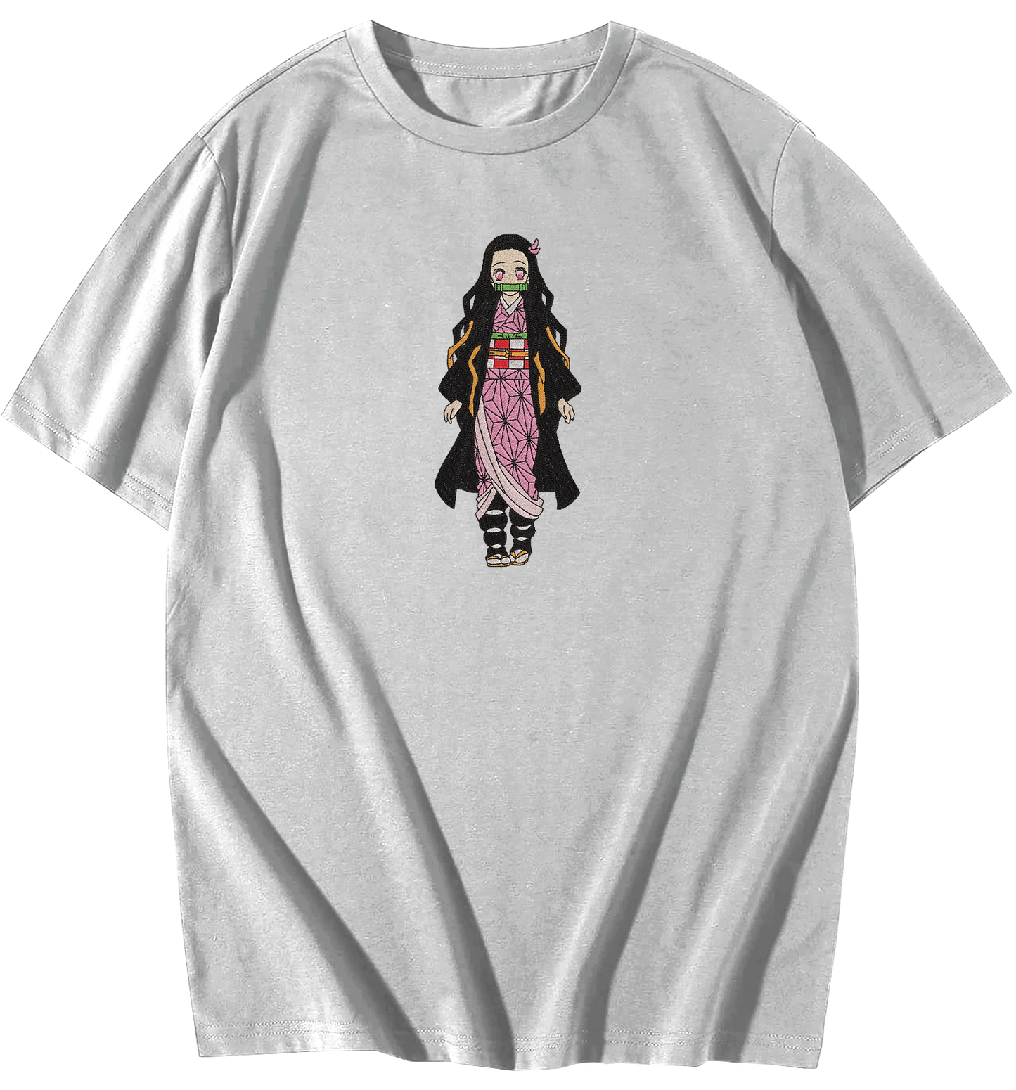 Nezuko Kamado  Embroidered Oversize T-Shirt