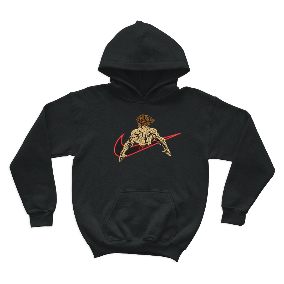 Baki the Grappler X hanma yujiro Embroidered Oversize Hoodie