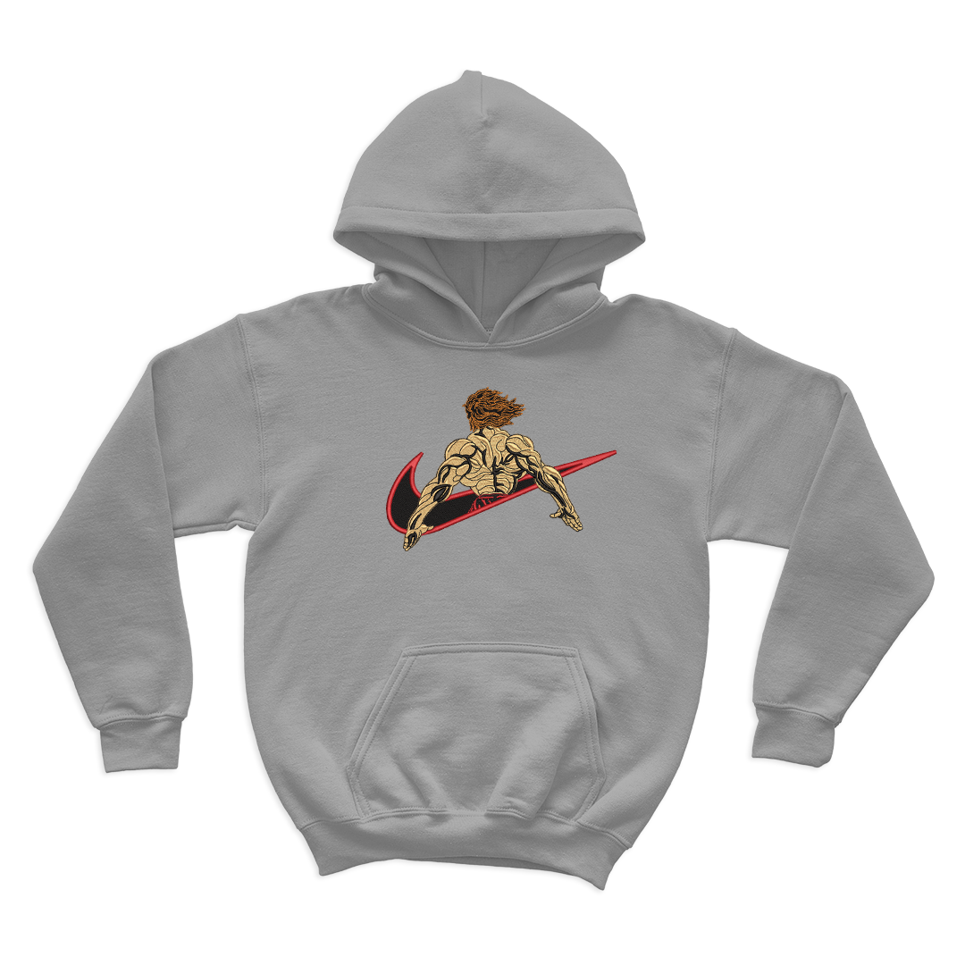 Baki the Grappler X hanma yujiro Embroidered Oversize Hoodie