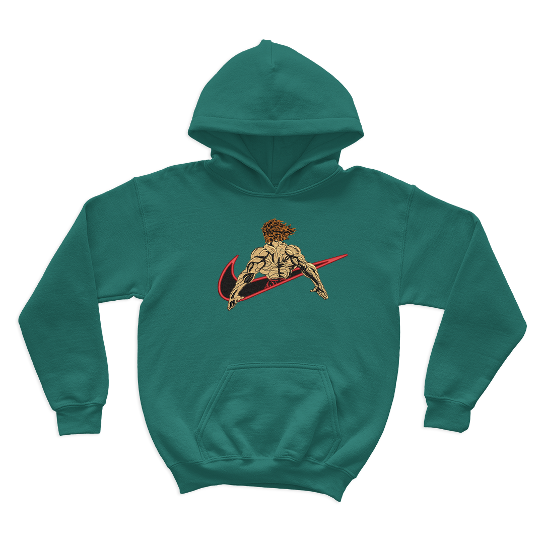 Baki the Grappler X hanma yujiro Embroidered Oversize Hoodie
