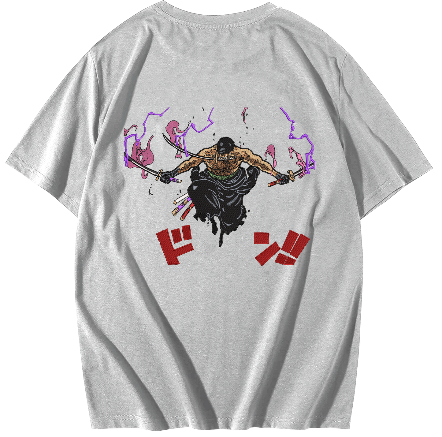Zoro King of Hell Embroidered T-Shirt