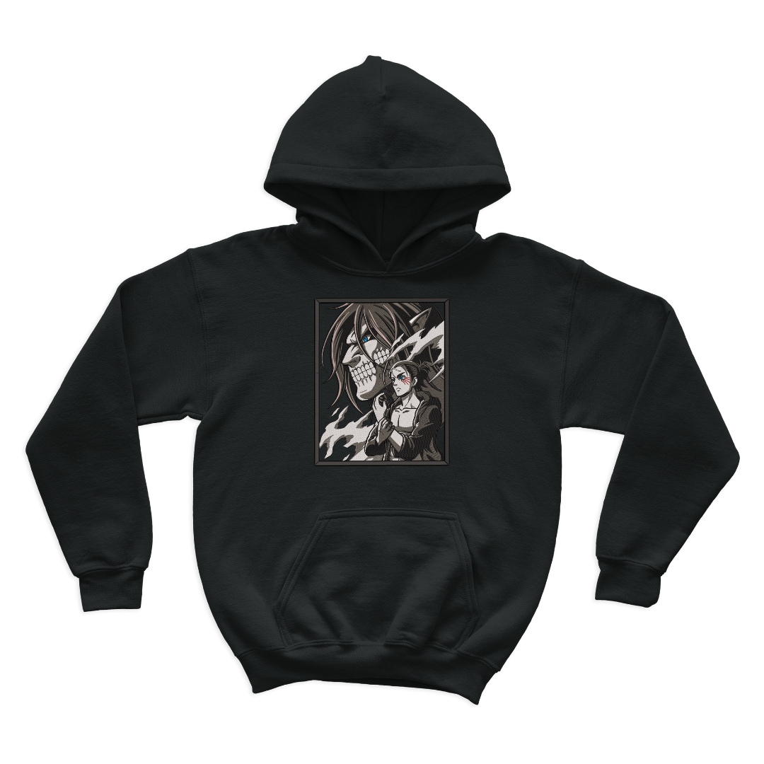 Eren Yeager Embroidered Hoodie