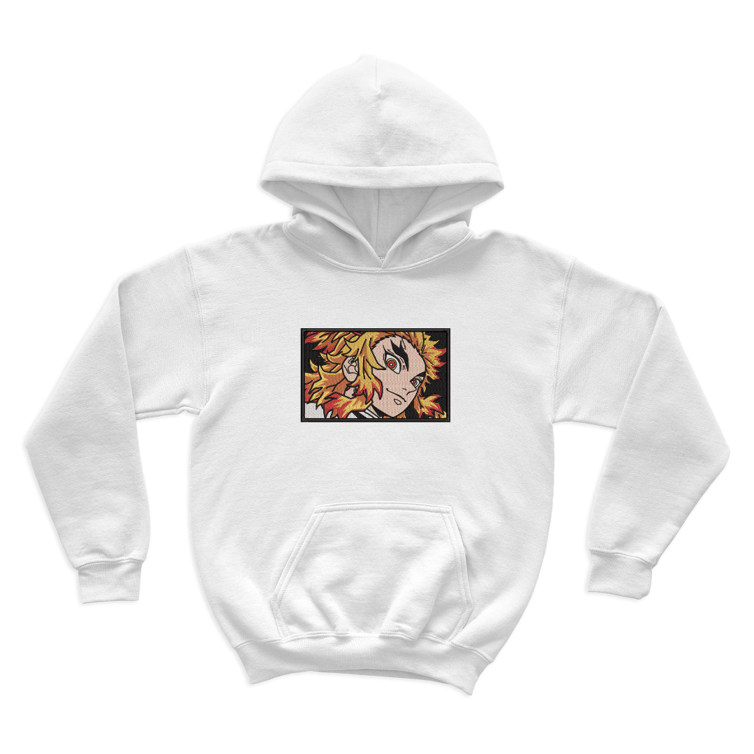 Flame Hashira Embroidered Hoodie