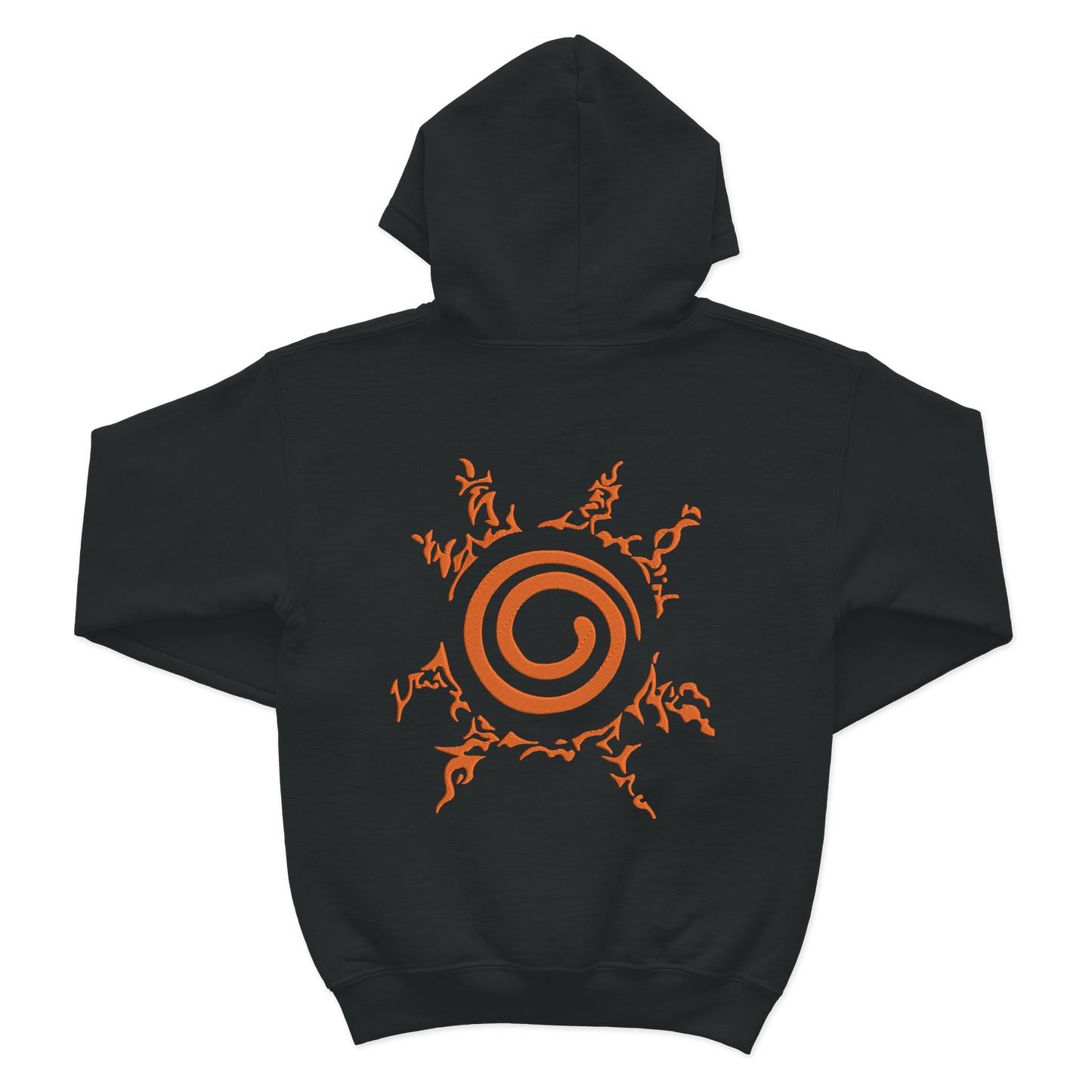 Kurama Nine-Tail fox Seal Front & Back Embroidered Hoodie