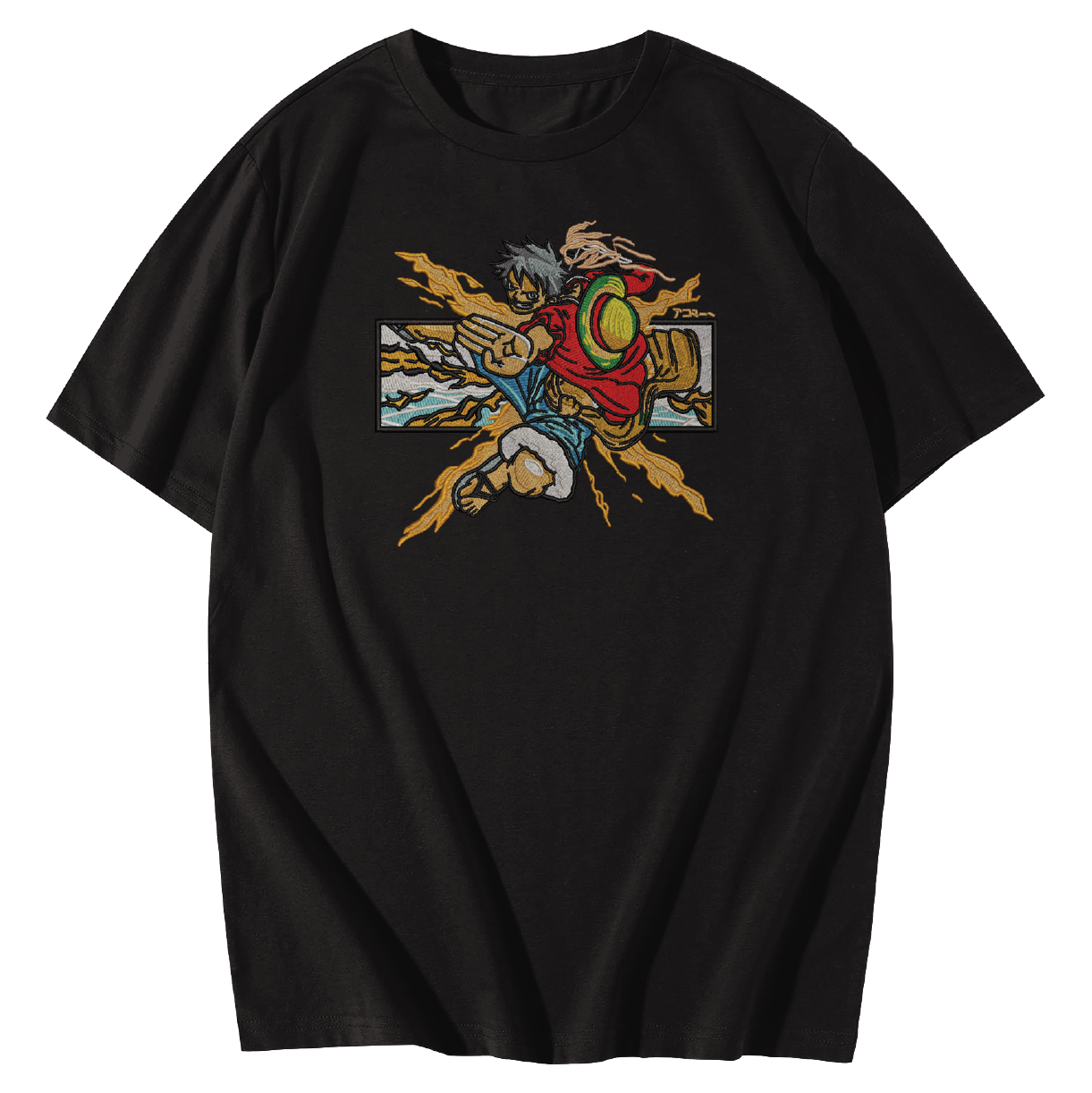 Luffy embroidered Oversize T-Shirt