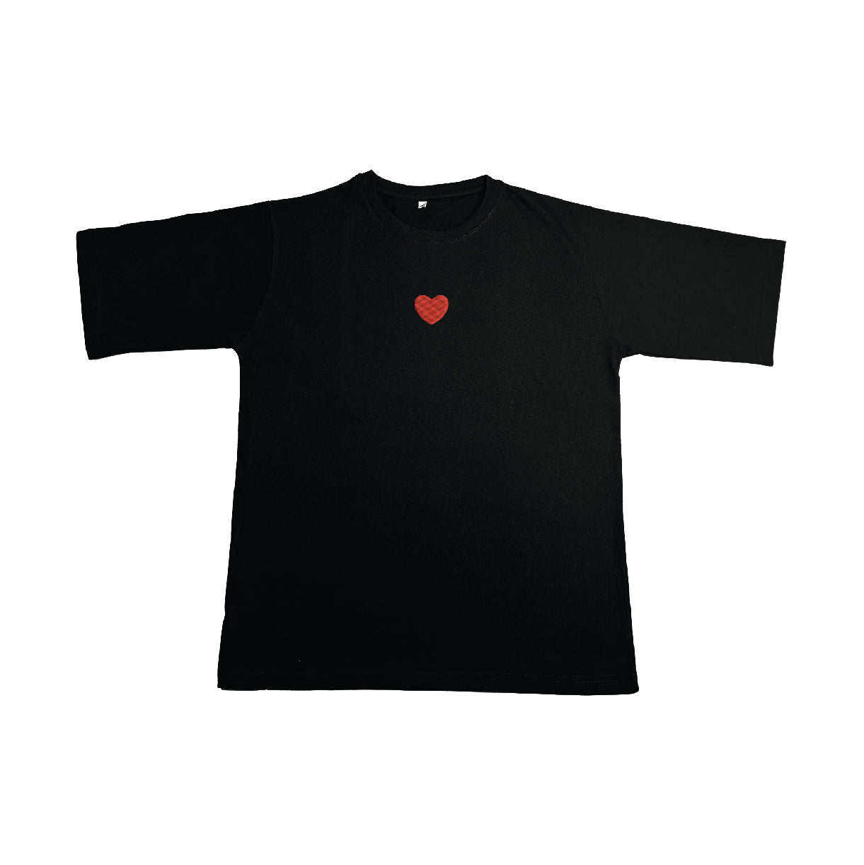 Heart Embroidered Oversize T-Shirt