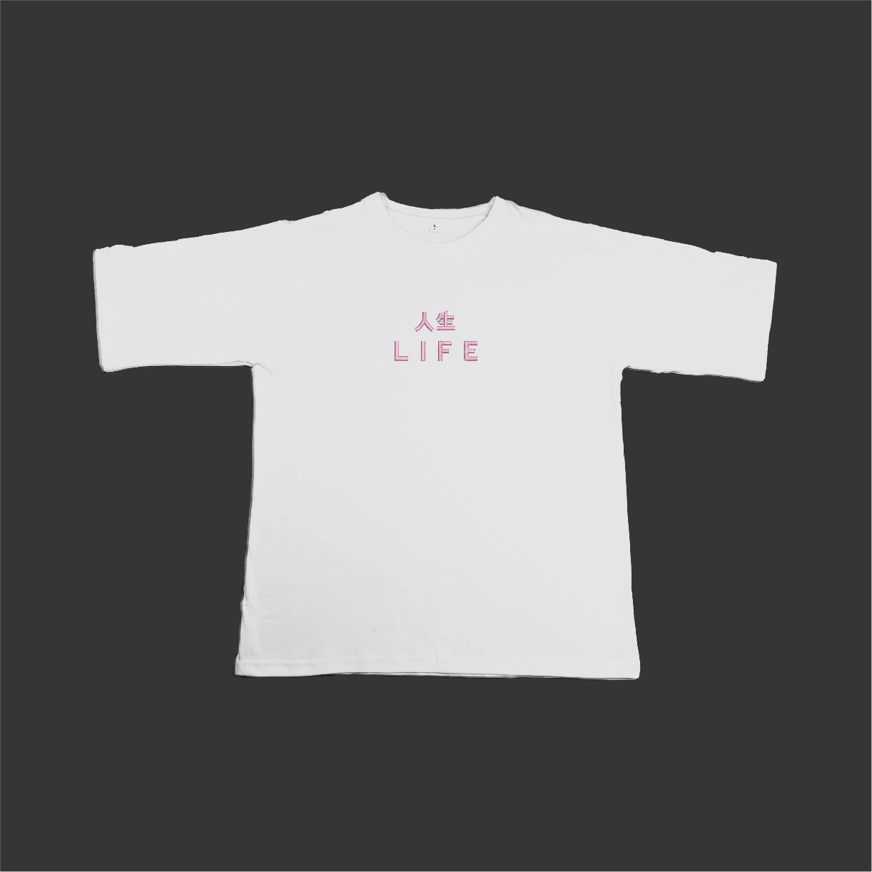 Life Embroidered Oversize T-Shirt