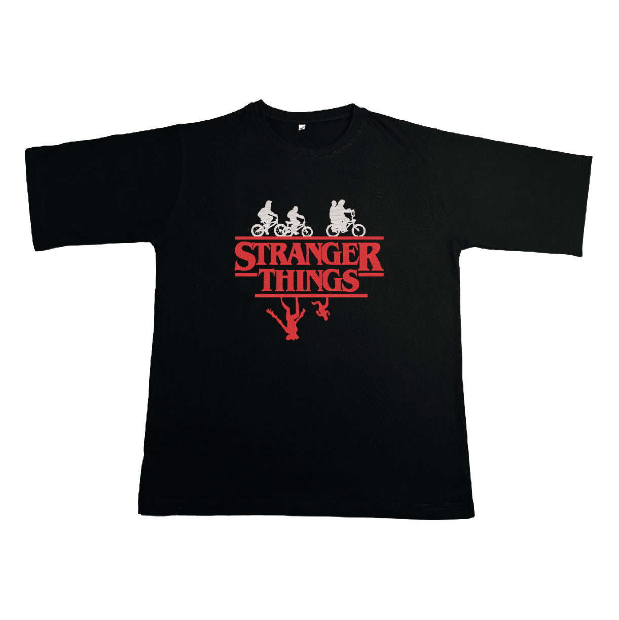 Stranger Things Embroidered Oversized T-Shirt