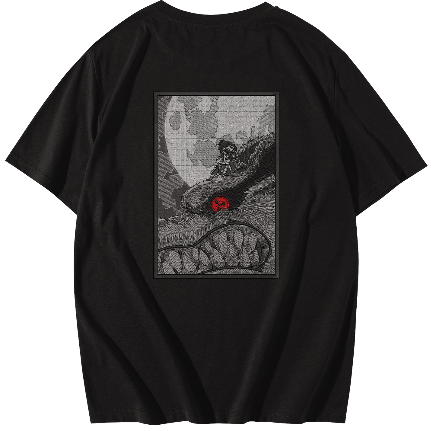 Madara/Kurama Embroidered Oversize T-Shirt