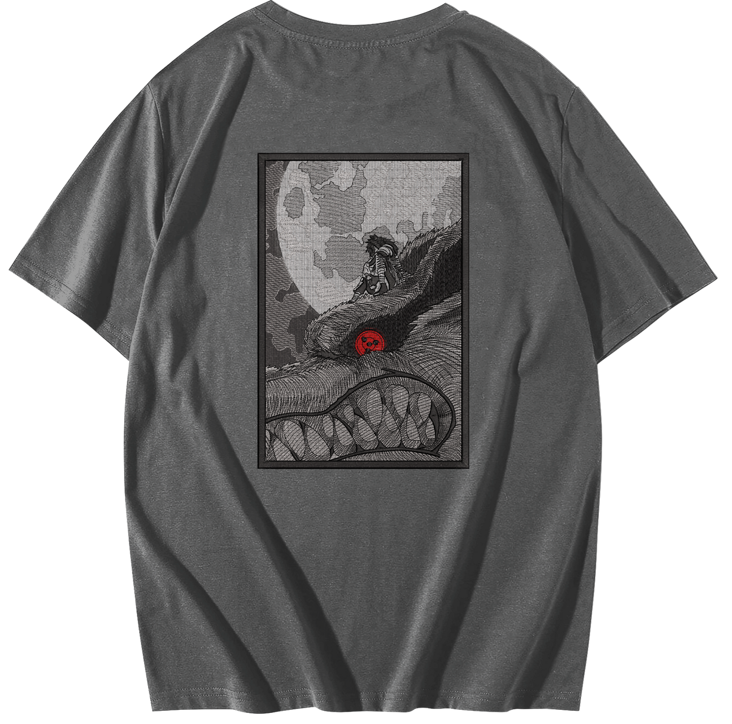 Madara/Kurama Embroidered Oversize T-Shirt