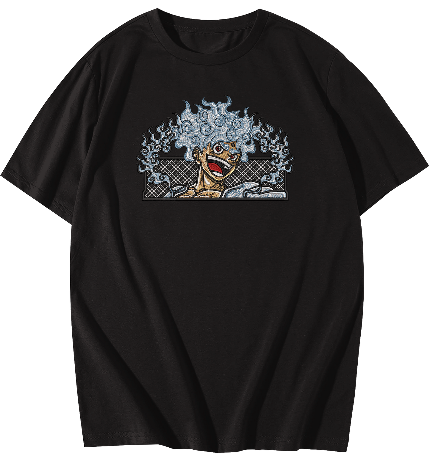 Luffy Gear 5 Embroidered Oversize T-Shirt