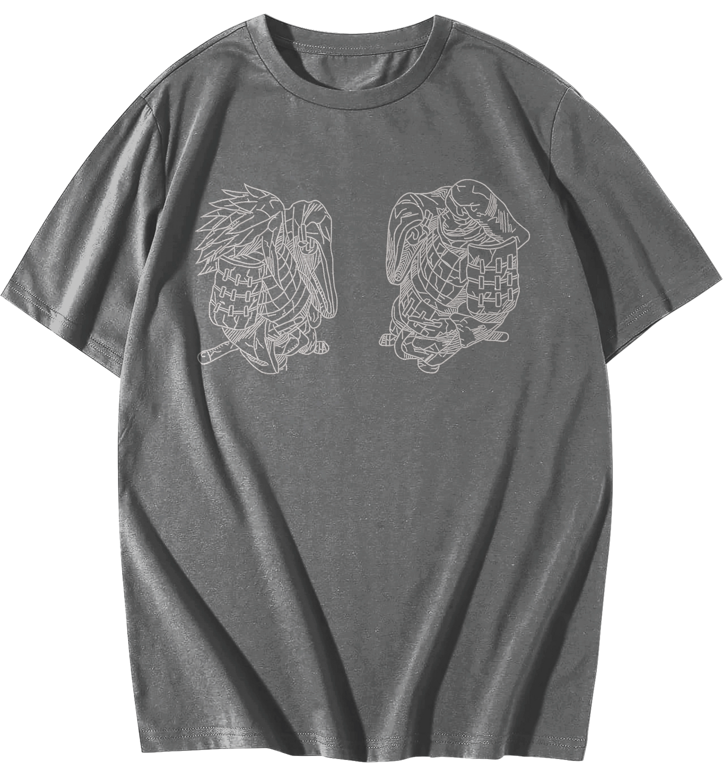 Madara Vs Hashirama Embroidered Oversize T-Shirt
