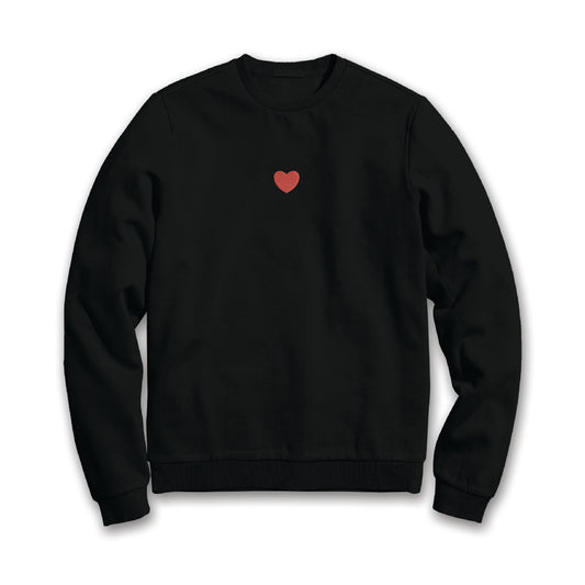 Heart Embroidered Sweatshirt