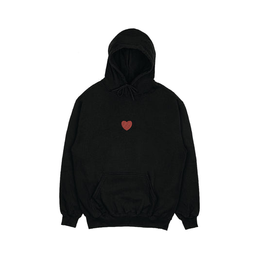 Heart Embroidered Hoodie