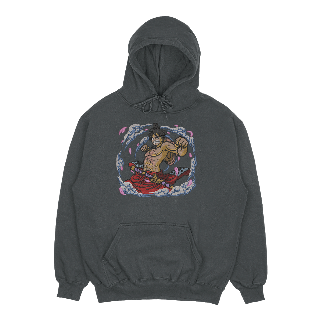 Luffy Embroidered Hoodie