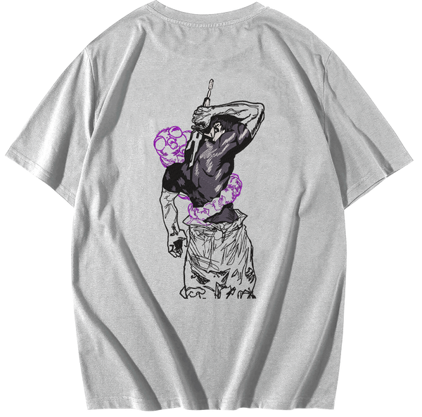 The One Who Left It all Behind Embroidered Oversize T-Shirt