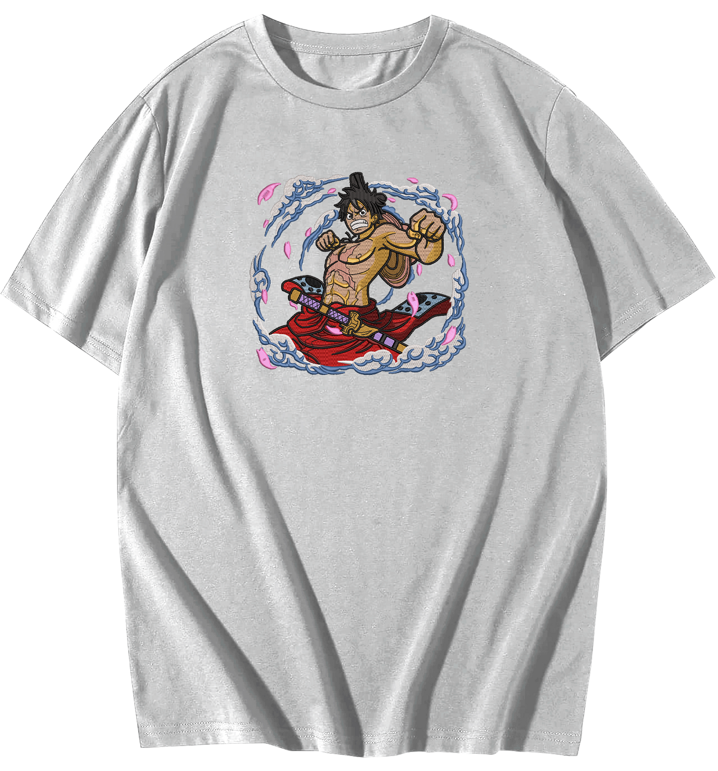 Luffy Embroidered Oversize T-Shirt