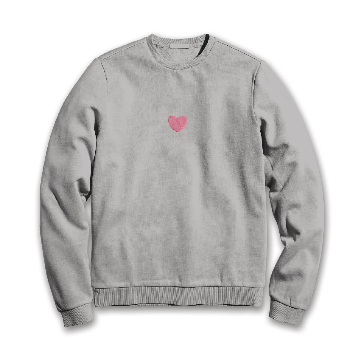 Heart Embroidered Sweatshirt