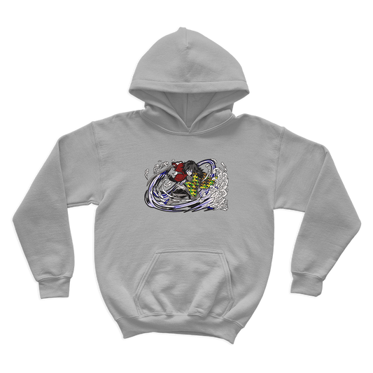 Giyu Tomioka Embroidered Hoodie