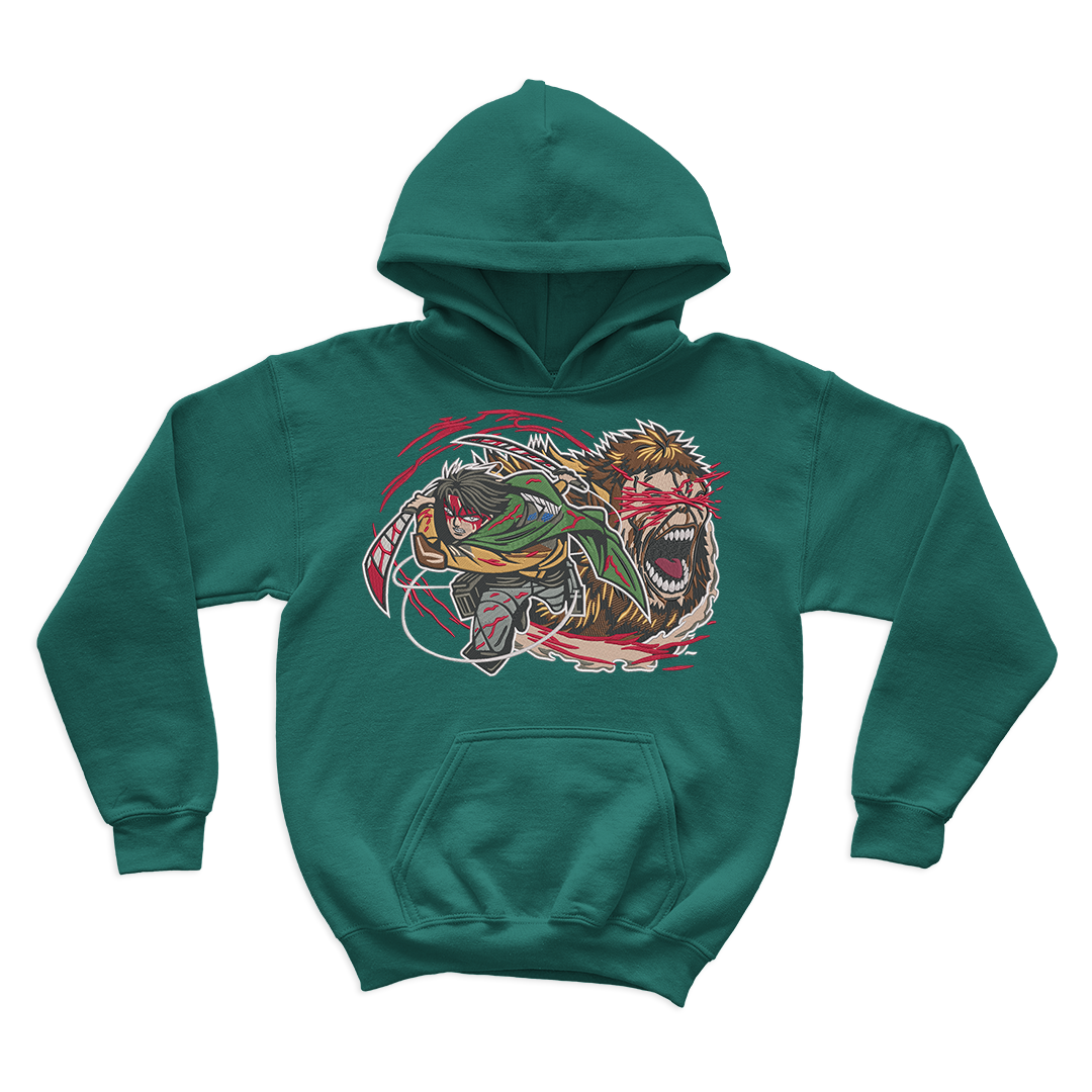 Humanity's strongest Embroidered Hoodie