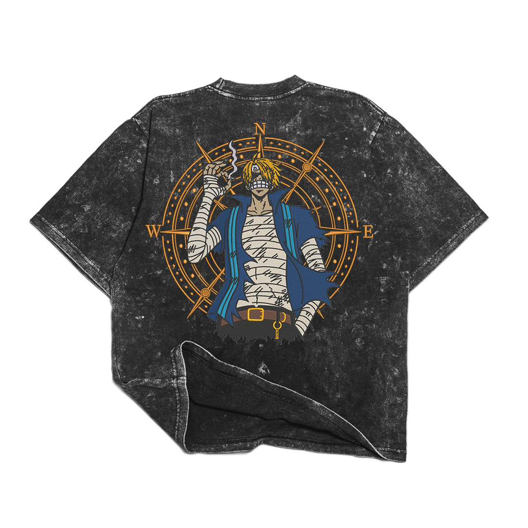 Sanji Embroidered Oversize T-Shirt