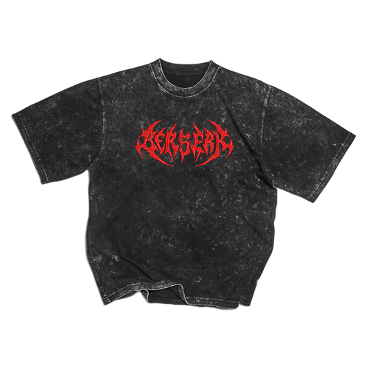 Berserk Washed Embroidered Oversize T-Shirt
