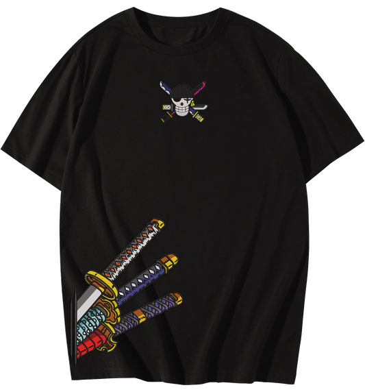Zoro Katana Embroidered T-Shirt